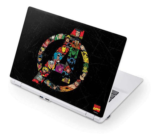 Marvel Classic Comics Avengers Logo Acer Chromebook Skin